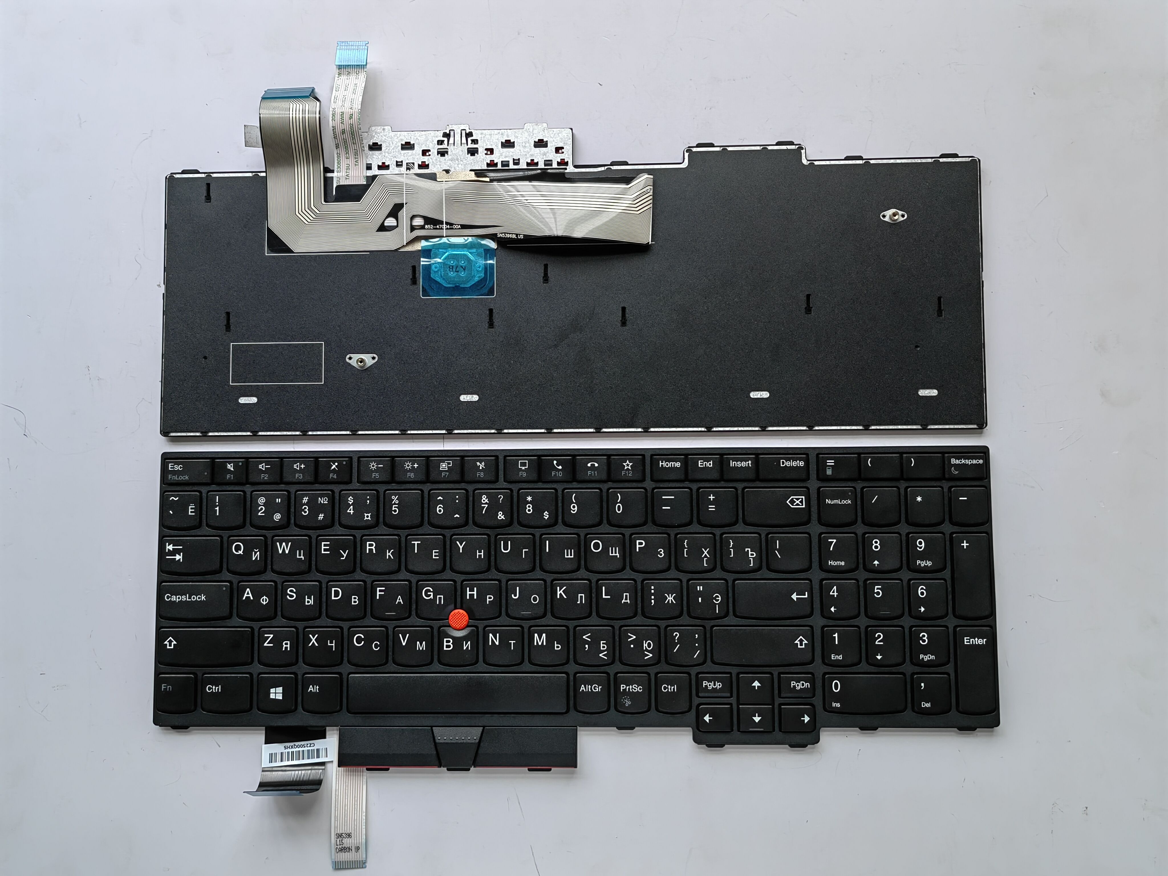 Picture of New Replacement Laptop Keyboard For IBM L15/P15V/T15P BLACK FRAME BLACK RU Layout